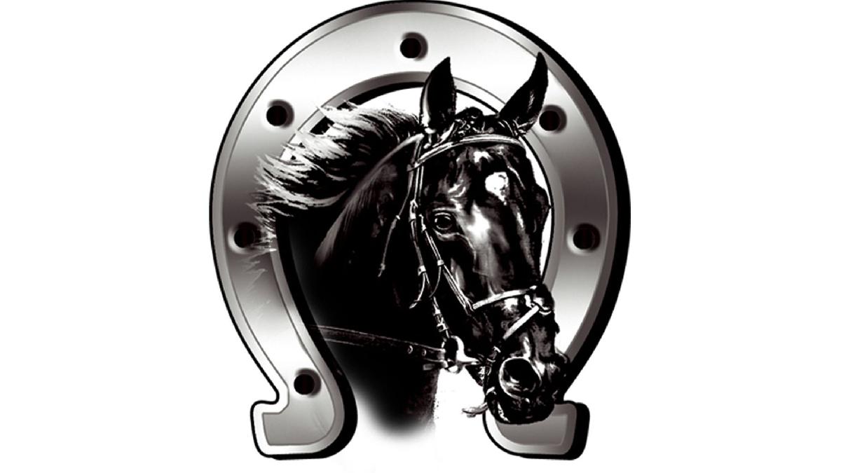 Autocollant+Horse+%2B+Horseshoe+-+6x7cm